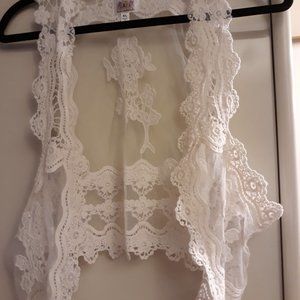 Victorian look lace vest